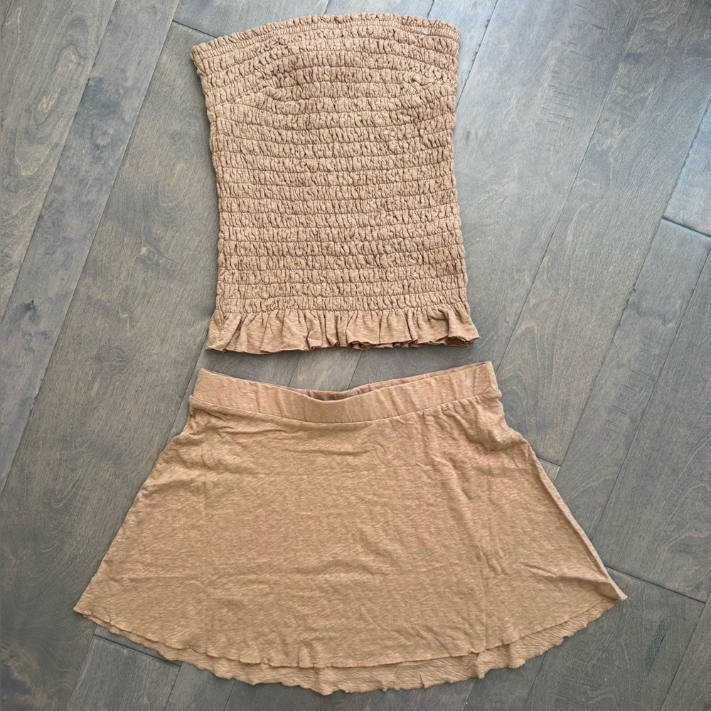 NWOT Free People Beach Lora Set-Suntan - Picture 10 of 16